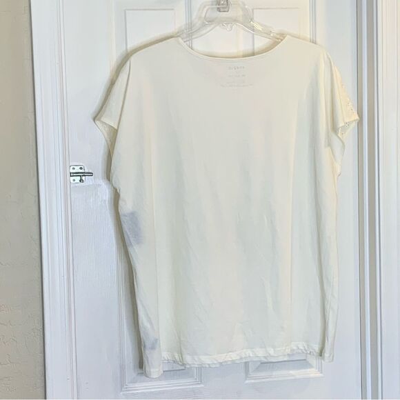 Torrid Cotton Eyelet Inset Dolman Short Sleeve Tee Plus Size 2 2X - Picture 5 of 11